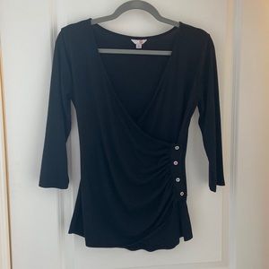 G by Guess black Wrap shirt - size L